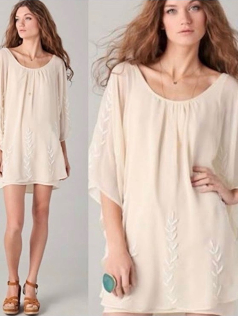 Free People Beaded Butterfly Dress
